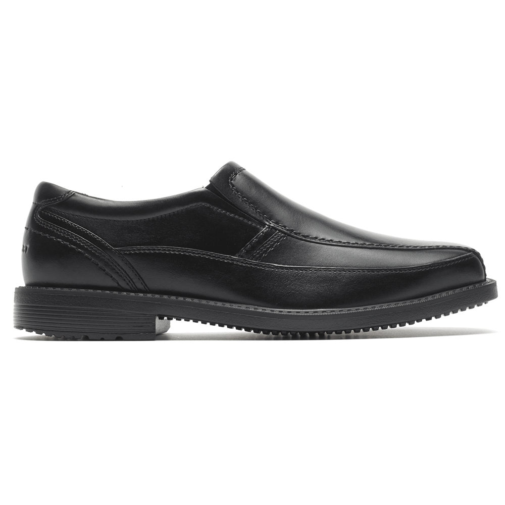 Rockport Slip-On For Mens Black - Style Leader 2 Bike Toe - LZ5427380